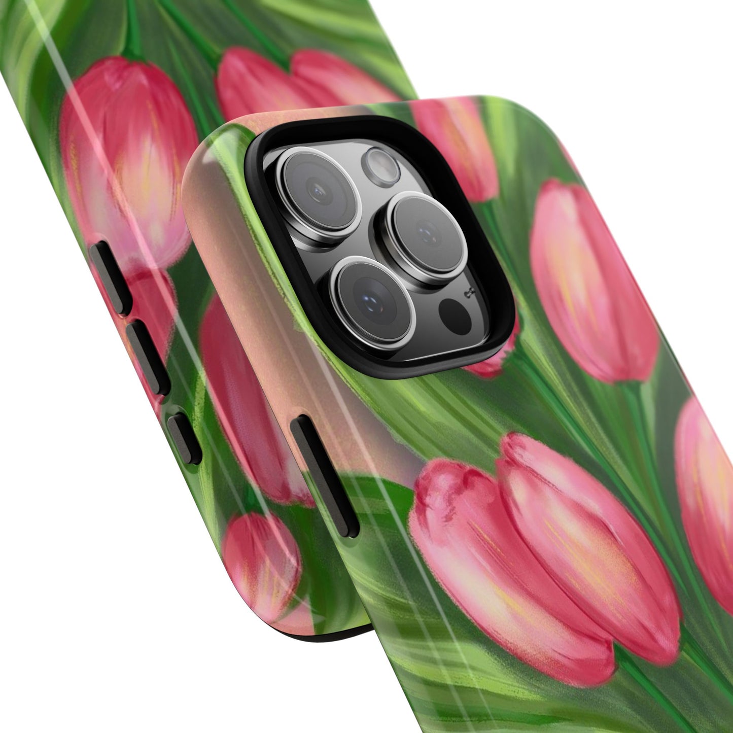 Floral Phone Case with Vibrant Tulips - Tough Cases for Garden Lovers, Spring Gifts, Nature Enthusiasts, Unique Gadget Accessories, [...]