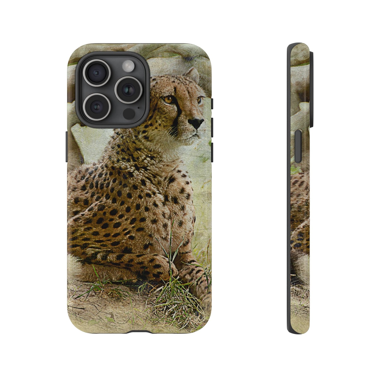 Cheetah Phone Case, Tough Cases, Animal Lover Gift, Wildlife Protection, Eco-Friendly Mobile Cover, Unique Phone Accessory
