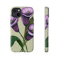Floral Phone Case - Tough Cases, Purple Flower Design, Cell Phone Accessories, Gift for Her, Nature Lover Essentials