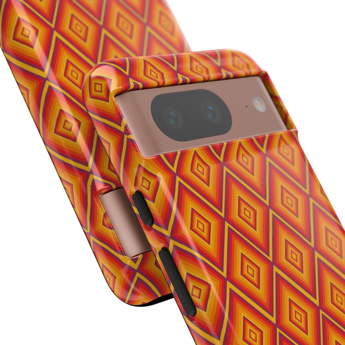 Geometric Phone Case, Tough Cases for Protection, Stylish Smartphone Cover, Vibrant Patterned Phone Accessory, Unique Gift Idea, [...]