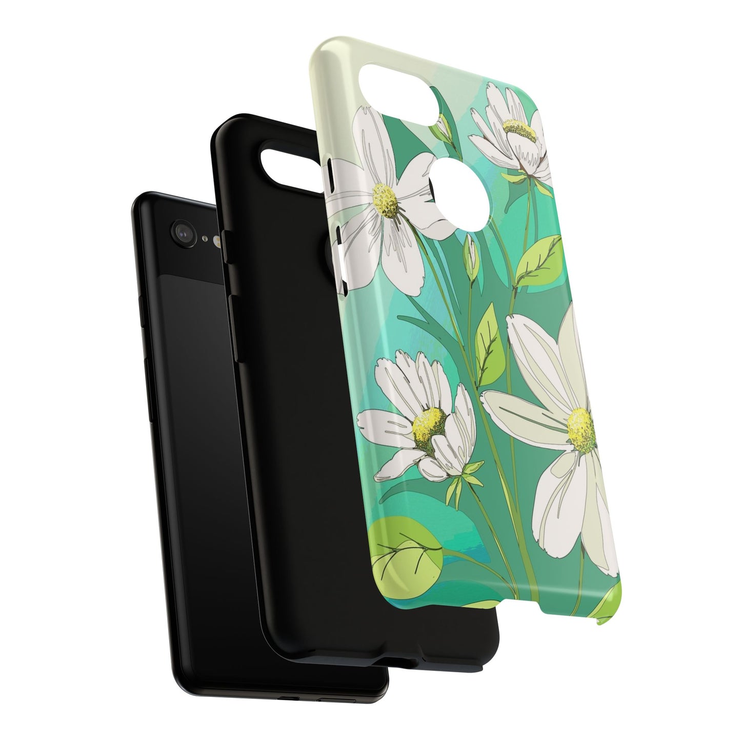 Floral Phone Case, Tough Cases, Flower Design, Nature Inspired, Eco-Friendly Cover, Unique Gift for Her, Spring Accessories