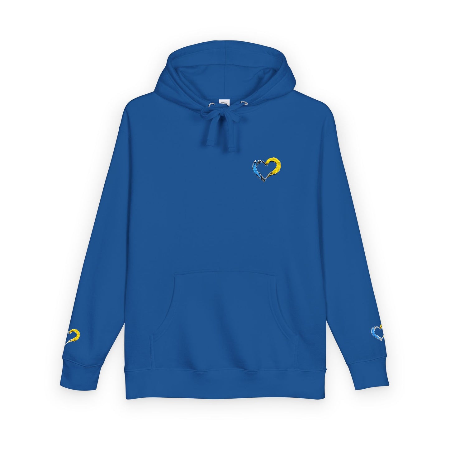 Colorful Heart Unisex Fleece Hoodie | Cozy Gift for Friends, Valentine's Day, Anniversary, Casual Wear, Spring Fashion