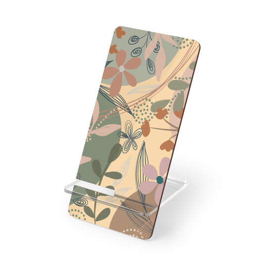 Floral Smartphone Stand, Decorative Phone Holder, Desk Accessory for Home & Office, Unique Gift Idea, Elegant Flower Design