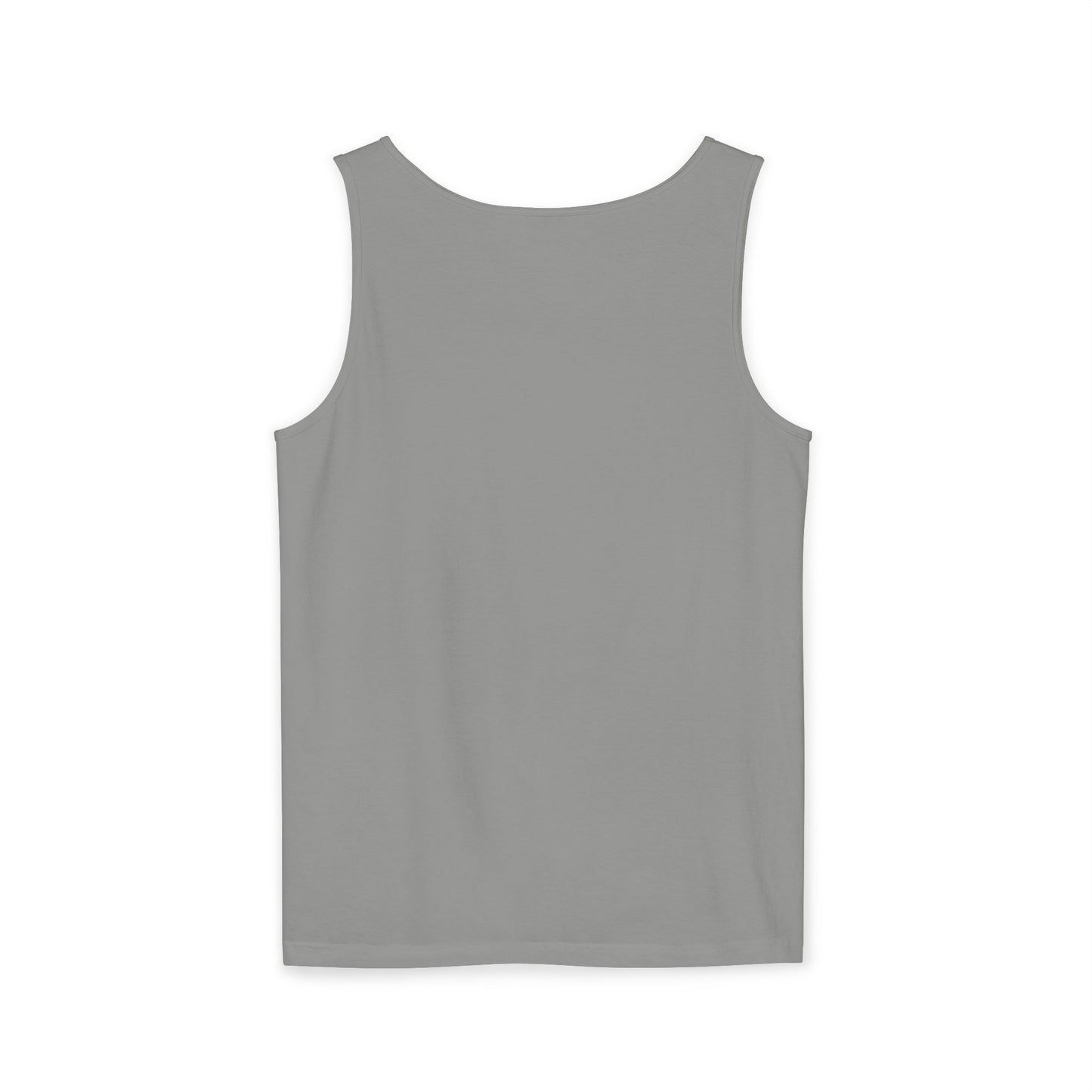5-Star "WANTED" Garment-Dyed Tank Top, Unisex Summer Shirt, Gift for Him/Her, Trendy Casual Wear, Pool Party Outfit, Unique Graphic Tee