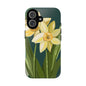 Floral Phone Case - Yellow Daffodil Design, Tough Phone Cover, Spring Decor, Floral Gift, Nature-Inspired Accessories