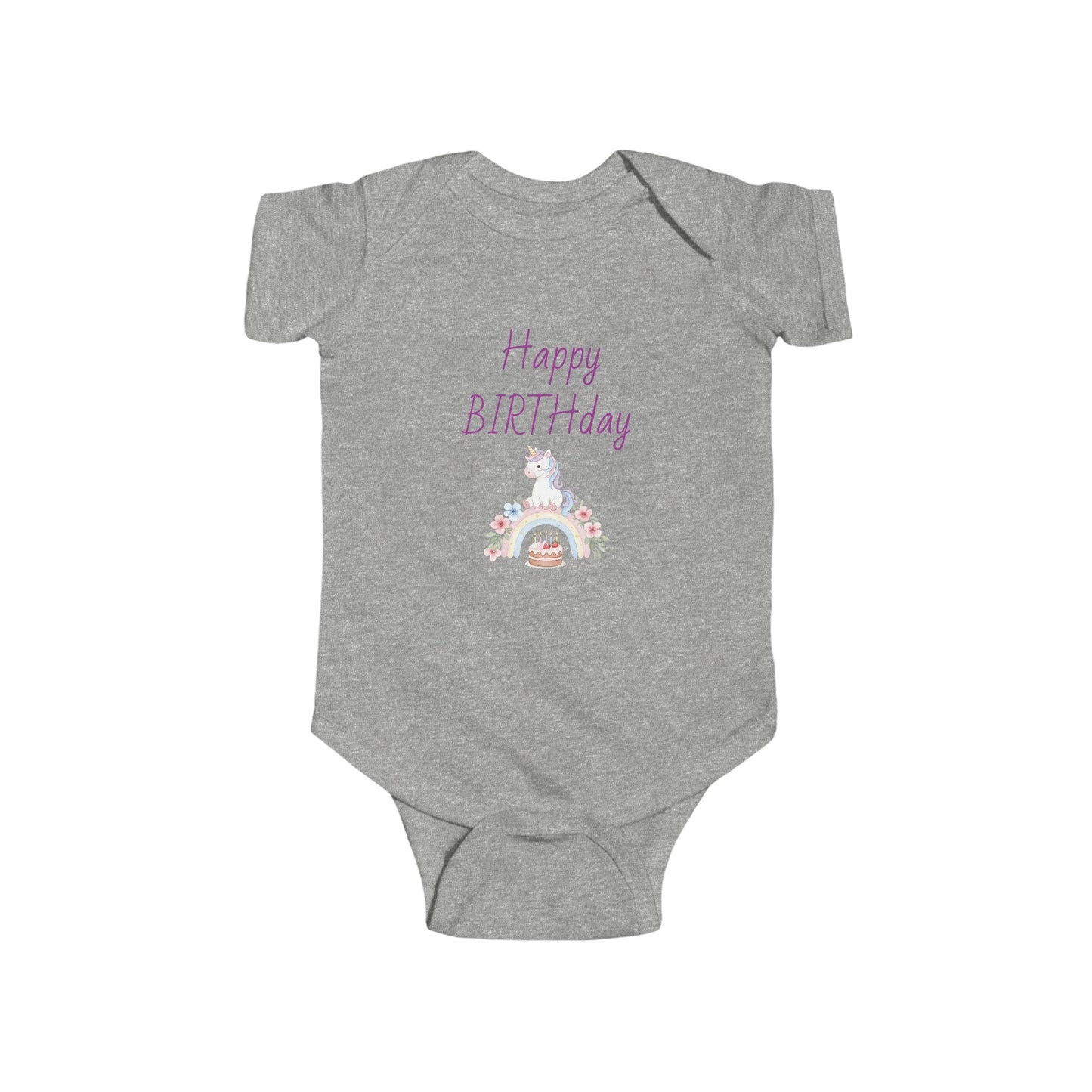 Happy Birthday Infant Bodysuit, Baby Shower Gift, Cute Baby Outfit, Newborn Clothes, 1st Birthday Outfit