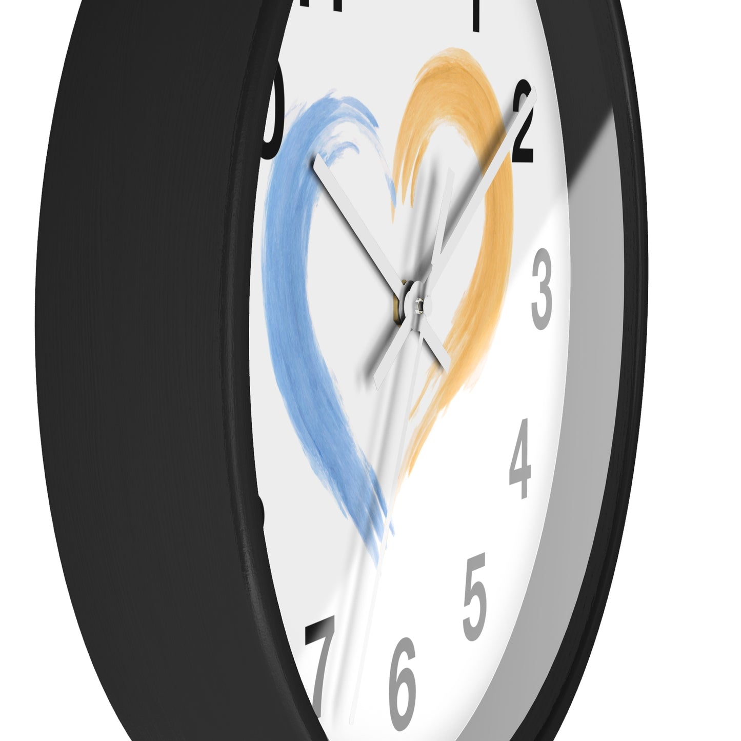 Heart-Shaped Wall Clock, Love Decor, Gift for Couples, Wedding & Anniversary, Home and Office Wall Art, Romantic Timepiece