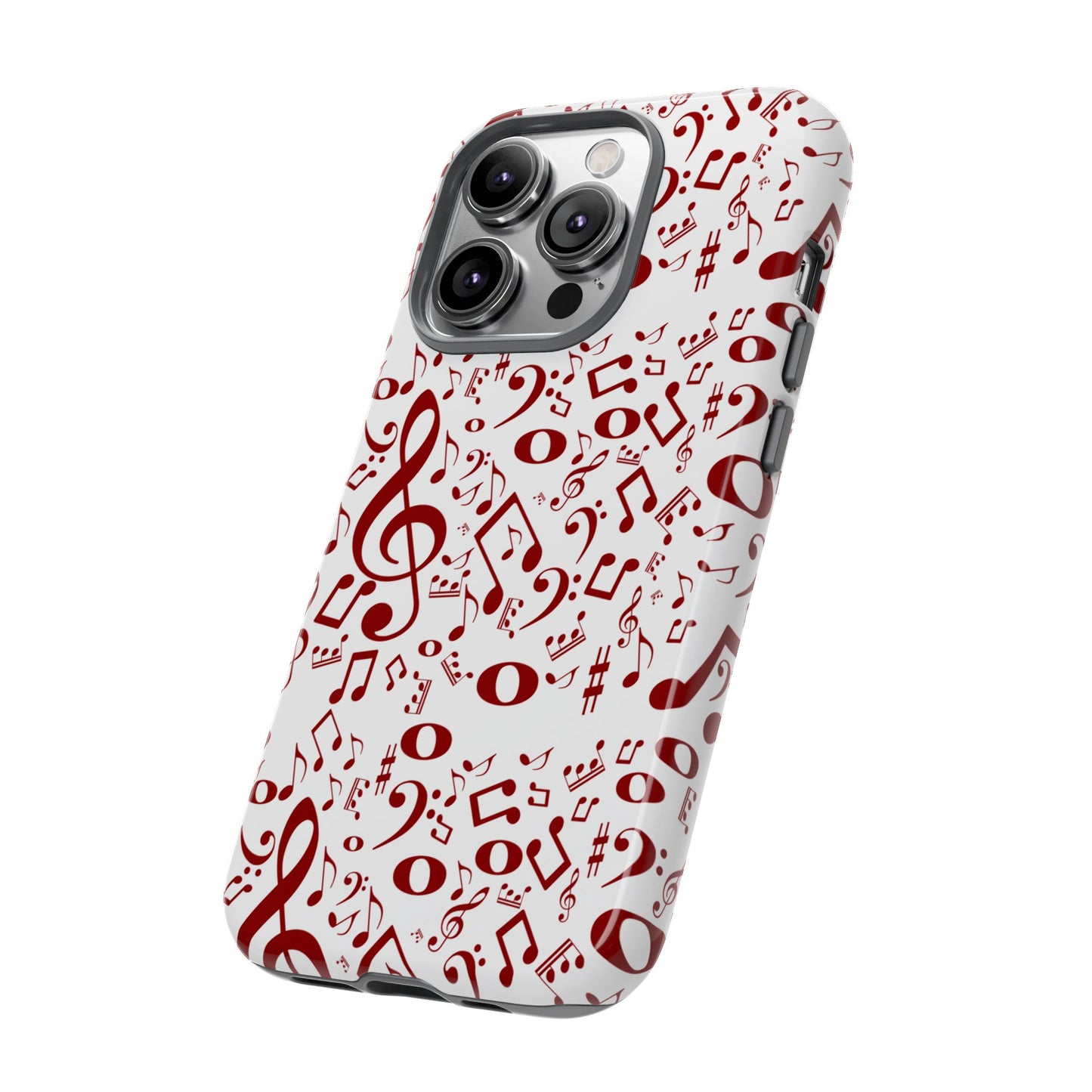 Musical Note Phone Case, Tough iPhone Cover, Gift for Musicians, Customizable, Music Lover's Accessory, Durable Phone Protection