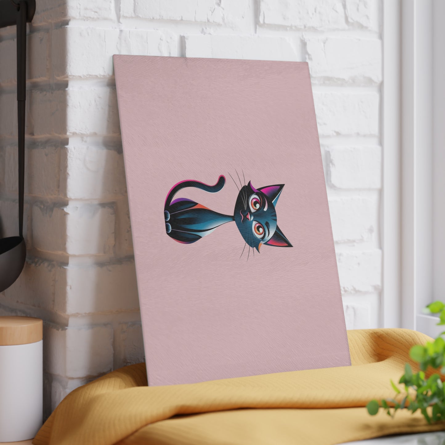 Charming Cat Glass Cutting Board - Cute Cat Kitchen Decor, Pet Lover Gift, Unique Housewarming Present, Cat Mom Essential