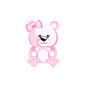 Cute Pink Bear Stickers, Kawaii Stickers, Scrapbooking Supplies, Laptop Decals, Kids Room Decor, Gift for Her