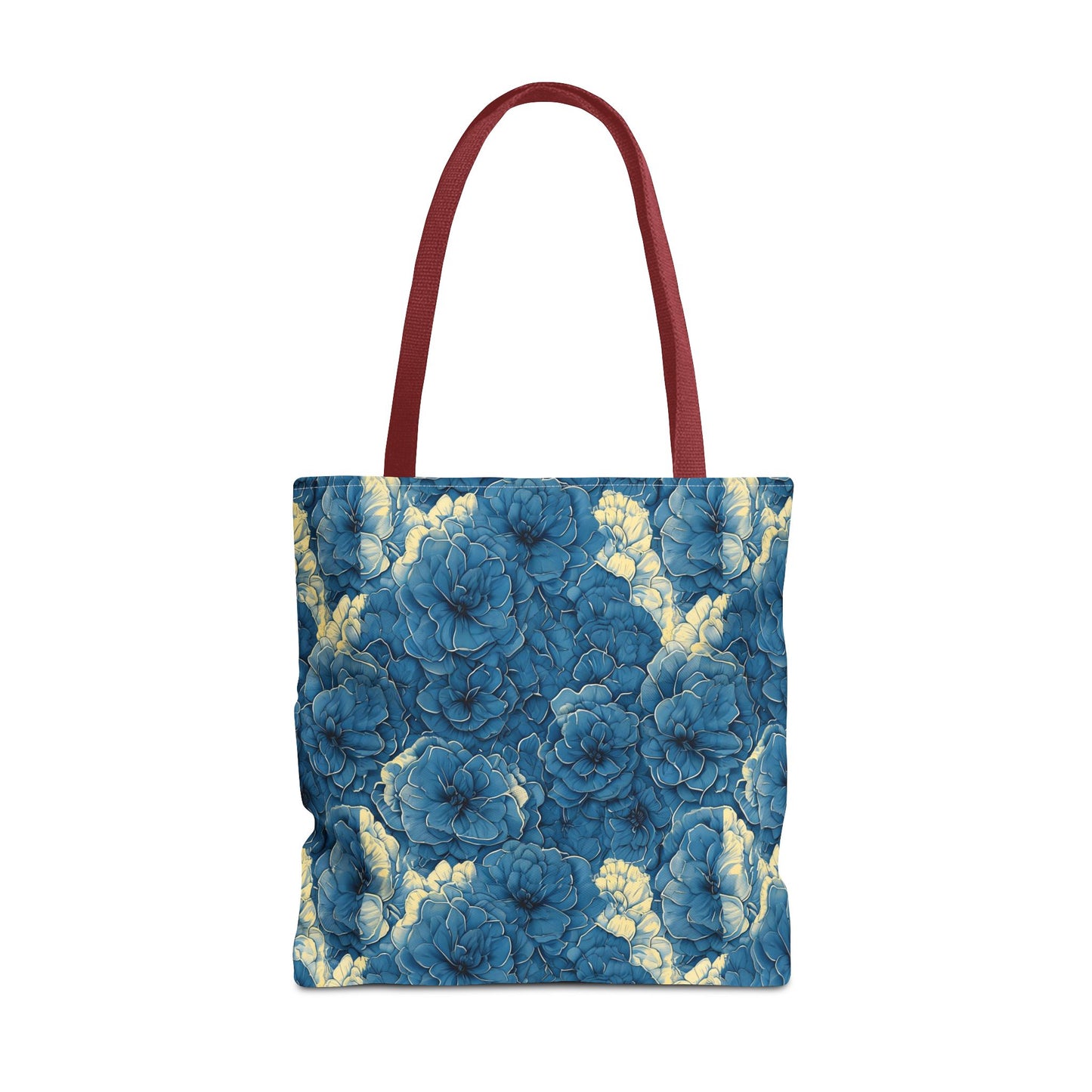 Floral Blue Peony Tote