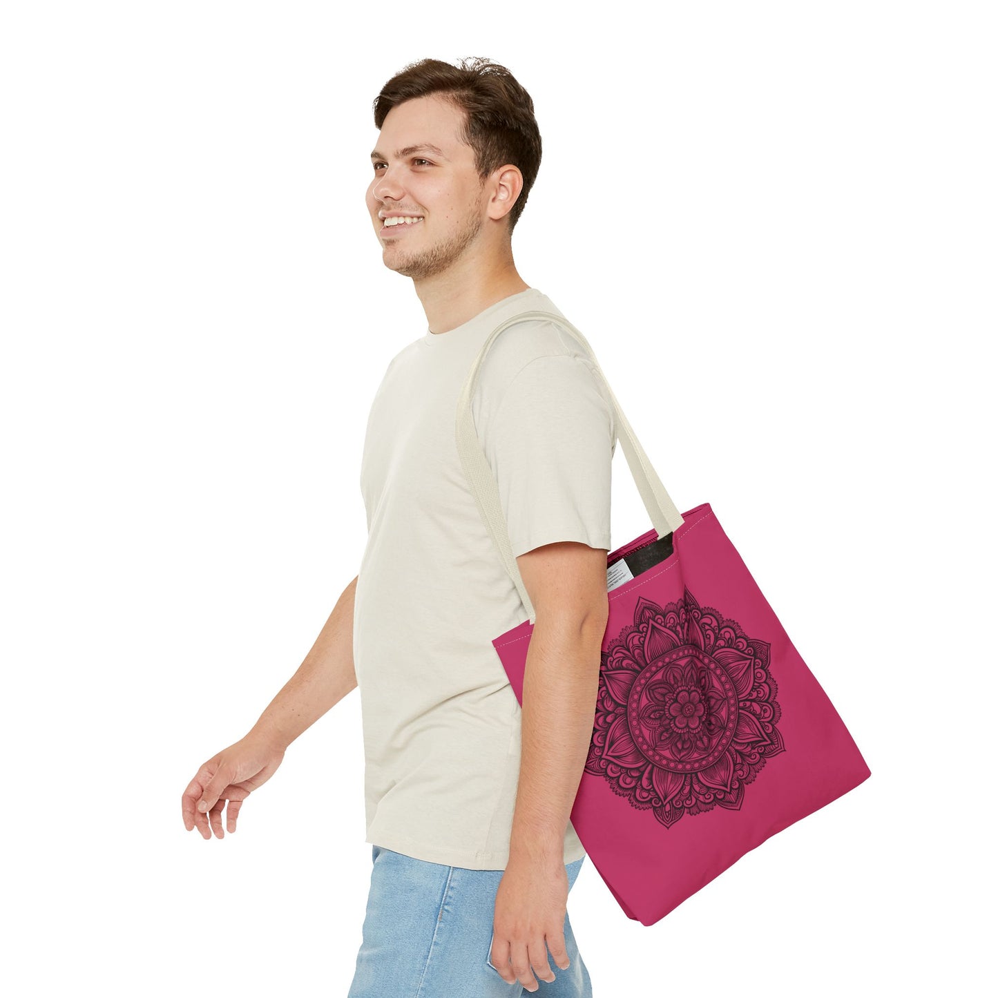 Mandala Tote Bag, Bohemian Style Bag, Eco-Friendly Shopping Bag, Gift for Her, Yoga Lover Tote
