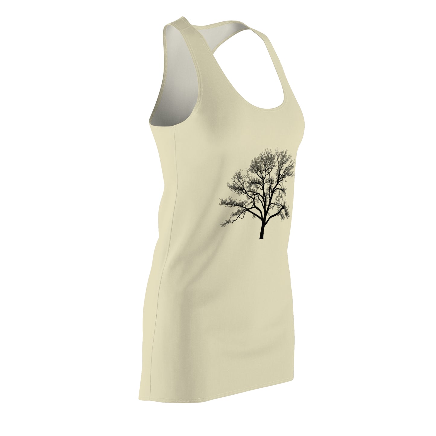 Nature-Inspired Women's Racerback Dress, Lightweight Summer Dress, Casual Outing Dress, Eco-Friendly Fashion, Gifts for Nature Lovers