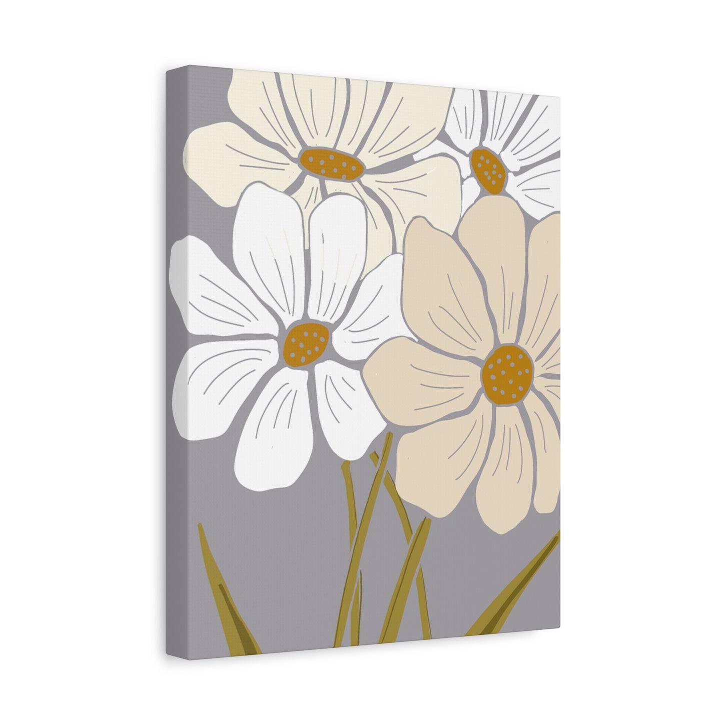 Copy of Copy of Matte Canvas, Stretched, 1.25" Tulips Pink and Purple Flowers