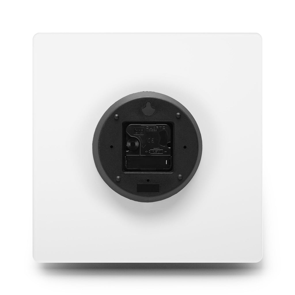 Blue Wave Acrylic Wall Clock — Modern Coastal Home Decor