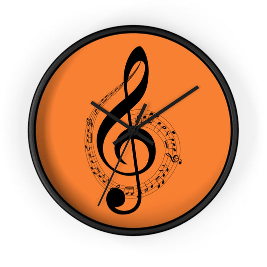 Musical Notes Wall Clock, Perfect Gift for Musicians, Music Lovers, Home Décor
