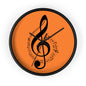 Musical Notes Wall Clock, Perfect Gift for Musicians, Music Lovers, Home Décor