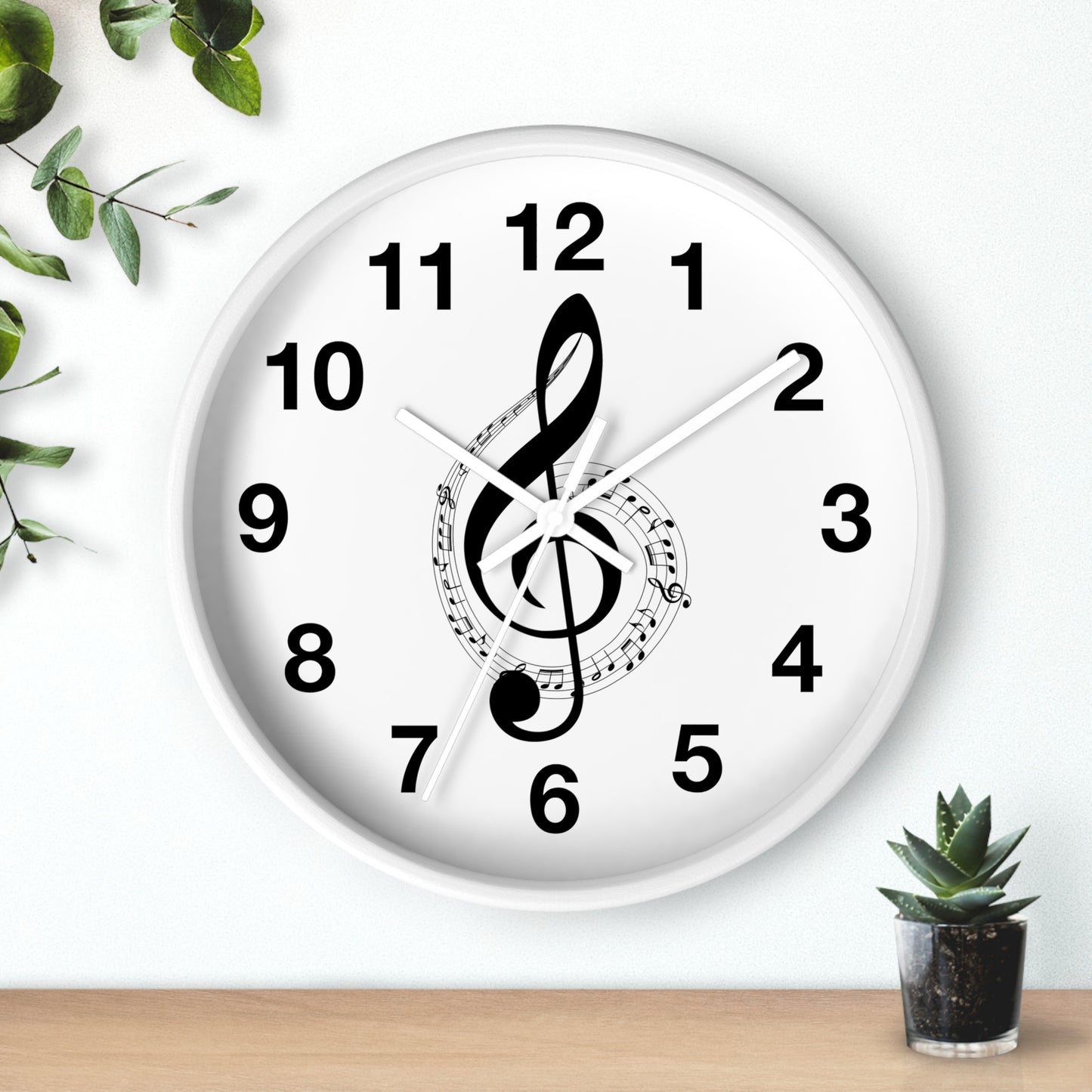 Musical Notes Wall Clock - Perfect for Music Lovers, Home Decor