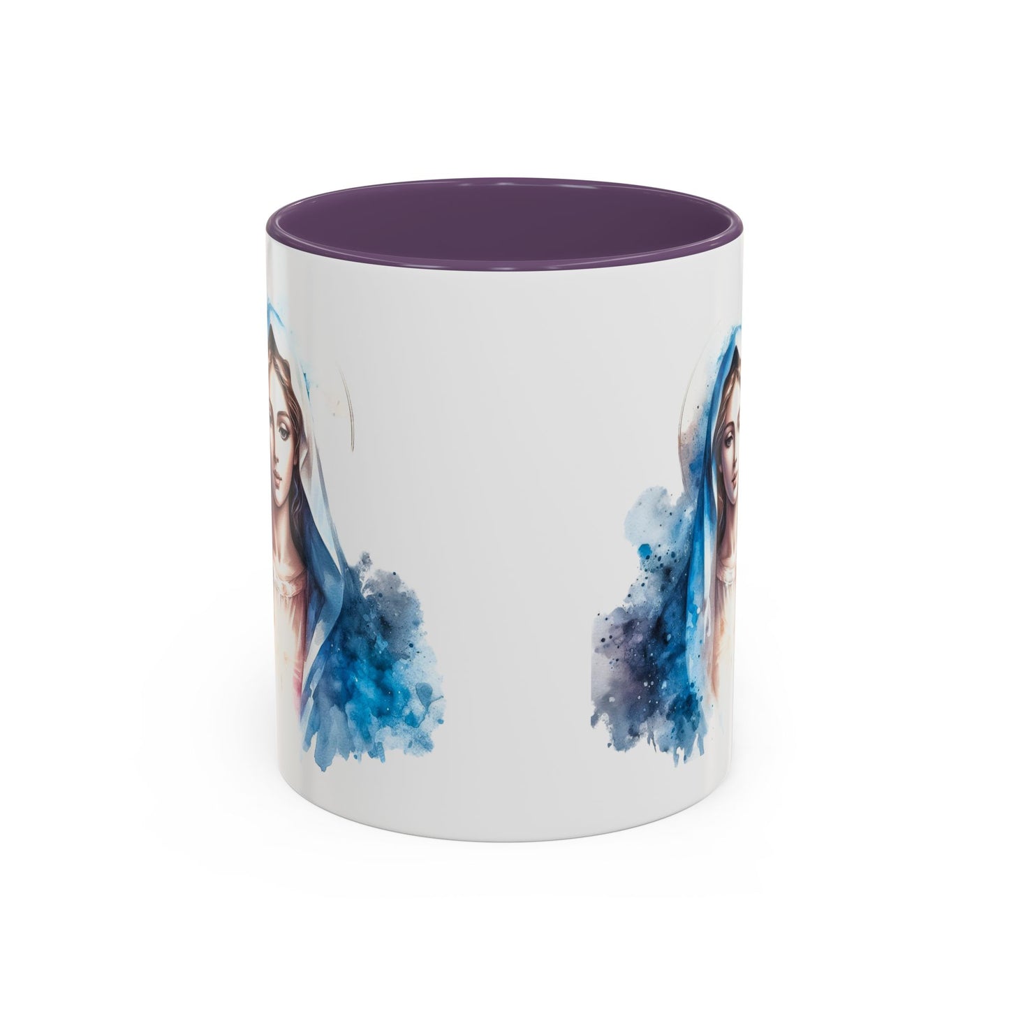 Serene Virgin Mary Coffee Mug - Spiritual Inspiration, Gift for Faith Lovers, Home Decor, Mother's Day, Religious Art