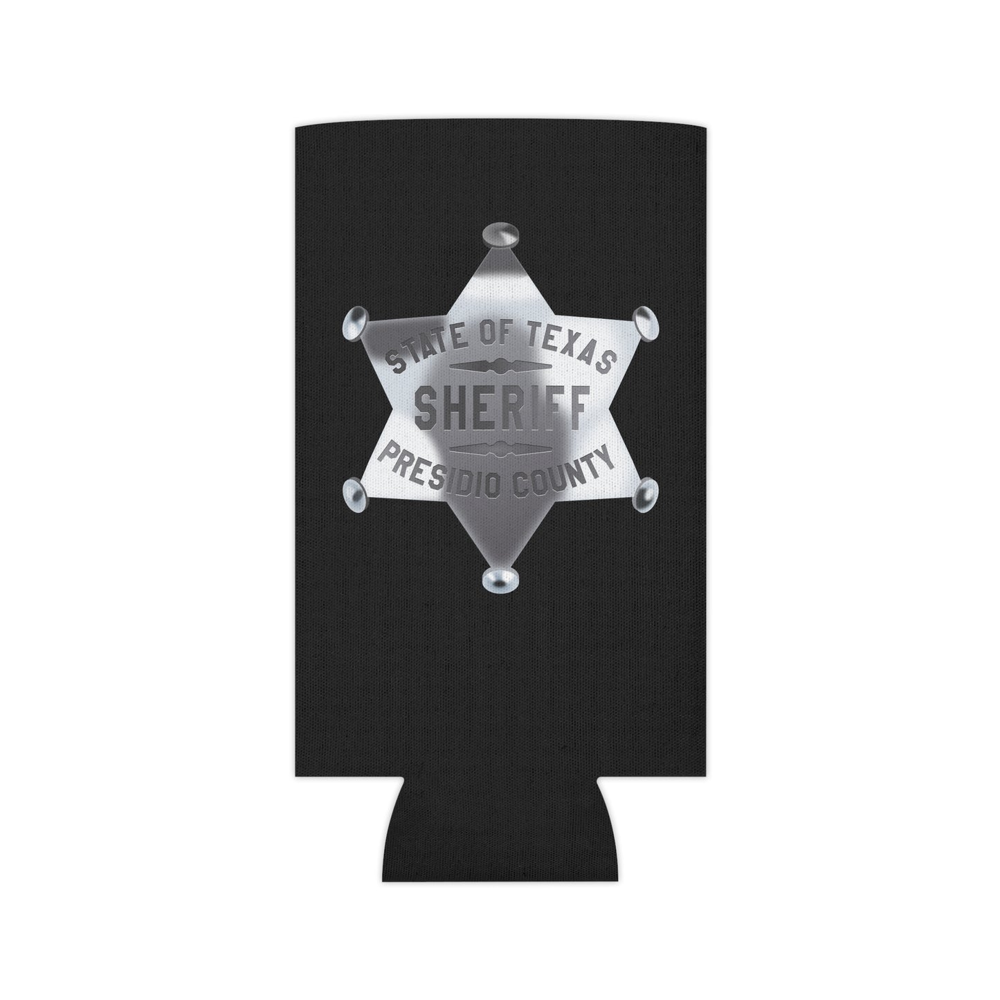 Sheriff Badge Can Cooler, Texas Sheriff Cooler, BBQ Coolers, Party Drink Holder, Outdoor Event Gifts, Custom Koozie
