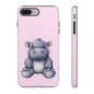 Cute Hippo Phone Case - Tough Cases, Animal Phone Cover, Kawaii Accessories, Gifts for Kids, Unique Tech Gear