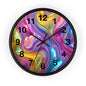 Vibrant Swirl Wall Clock – Colorful Home Decor, Modern Art Clock, Unique Gift, Living Room Accent, Abstract Wall Art