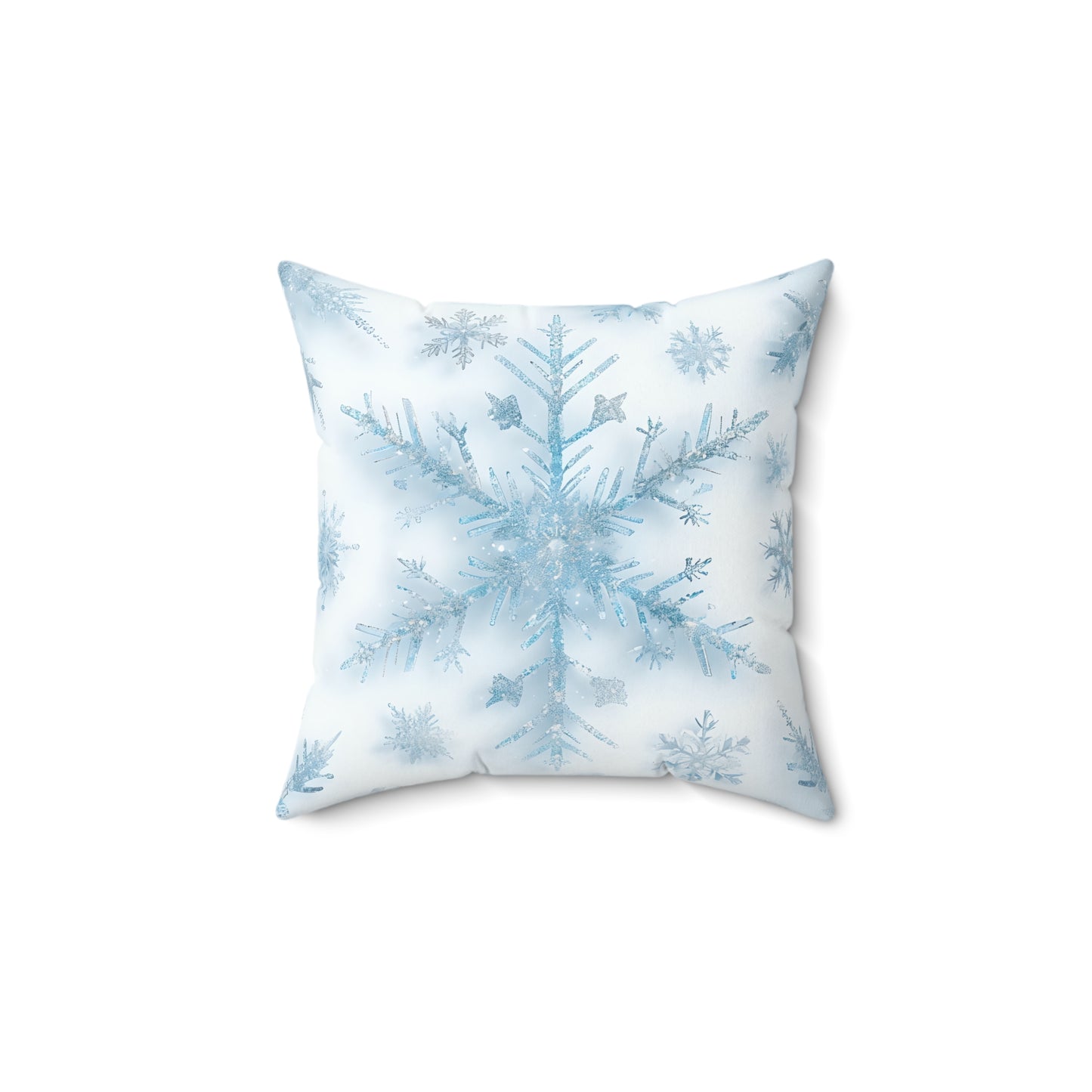 Winter Snowflake Decorative Pillow, Cozy Home Accent, Perfect Holiday Gift, Winter Decor, Snowflake Print Pillow