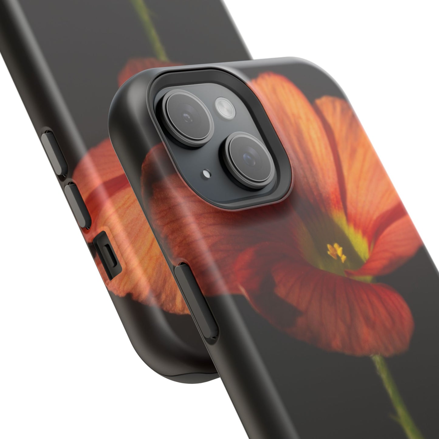 Poppy Bloom Magnetic Impact Phone Case — Slim Protective Floral Design