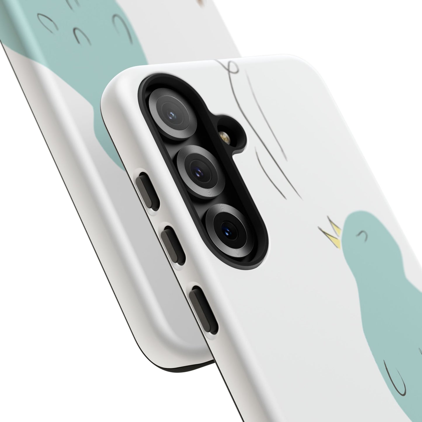 Birdsong Phone Case — Cute Blue Bird on Branch Protective Case