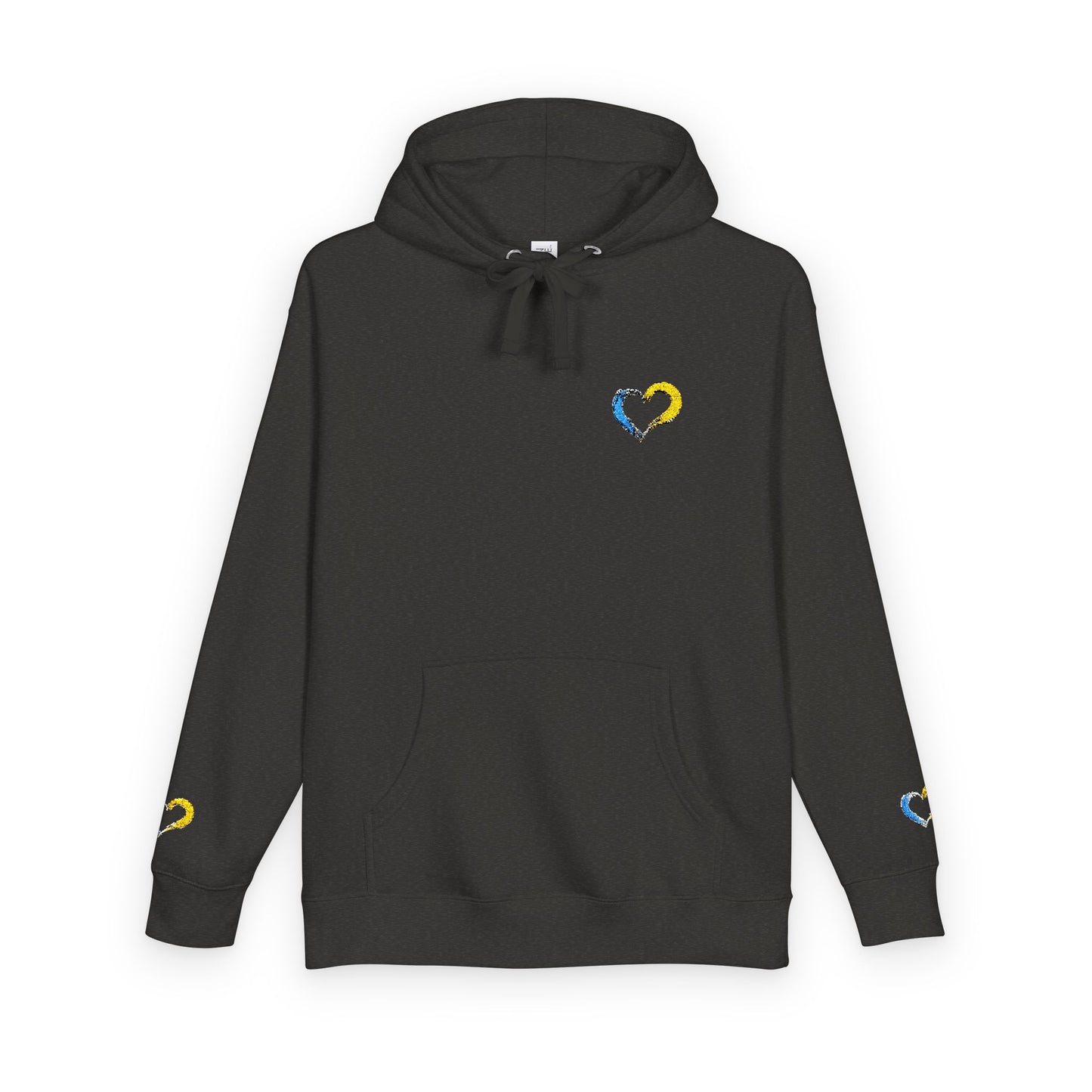Colorful Heart Unisex Fleece Hoodie | Cozy Gift for Friends, Valentine's Day, Anniversary, Casual Wear, Spring Fashion