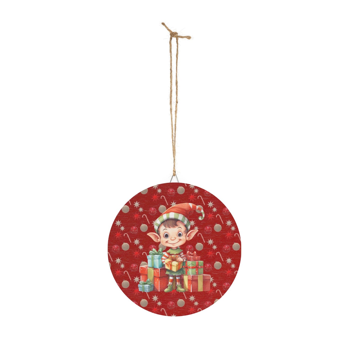 Christmas Elf Wood Sign, Holiday Wall Art, Rustic Decor, Gift for Kids, Winter Home Decor, Festive Decoration