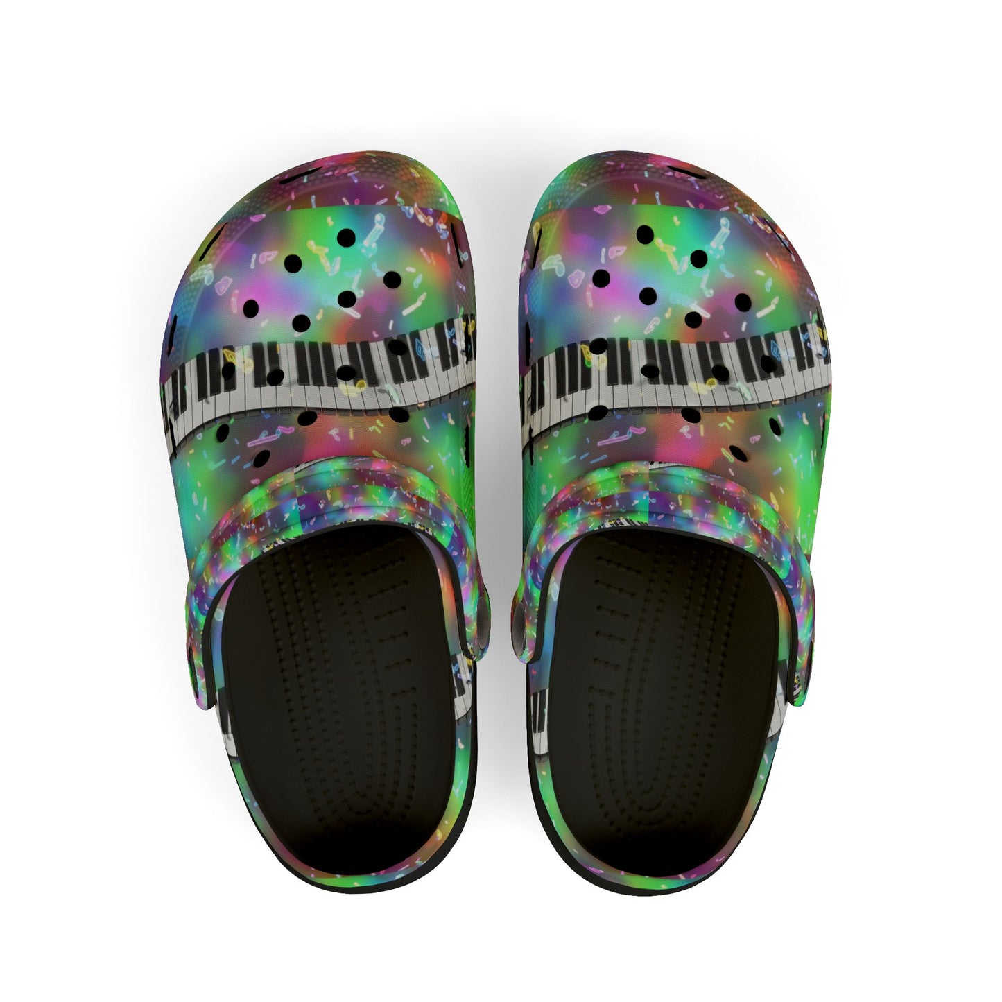 Colorful Musical Kid's EVA Foam Clogs - Bright, Fun, and Comfortable Footwear for Playtime, Summer Fun, and Music-Lover Gifts