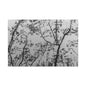Canvas Wall Art — Monochrome Blurred Ferris Wheel with Tree Silhouettes