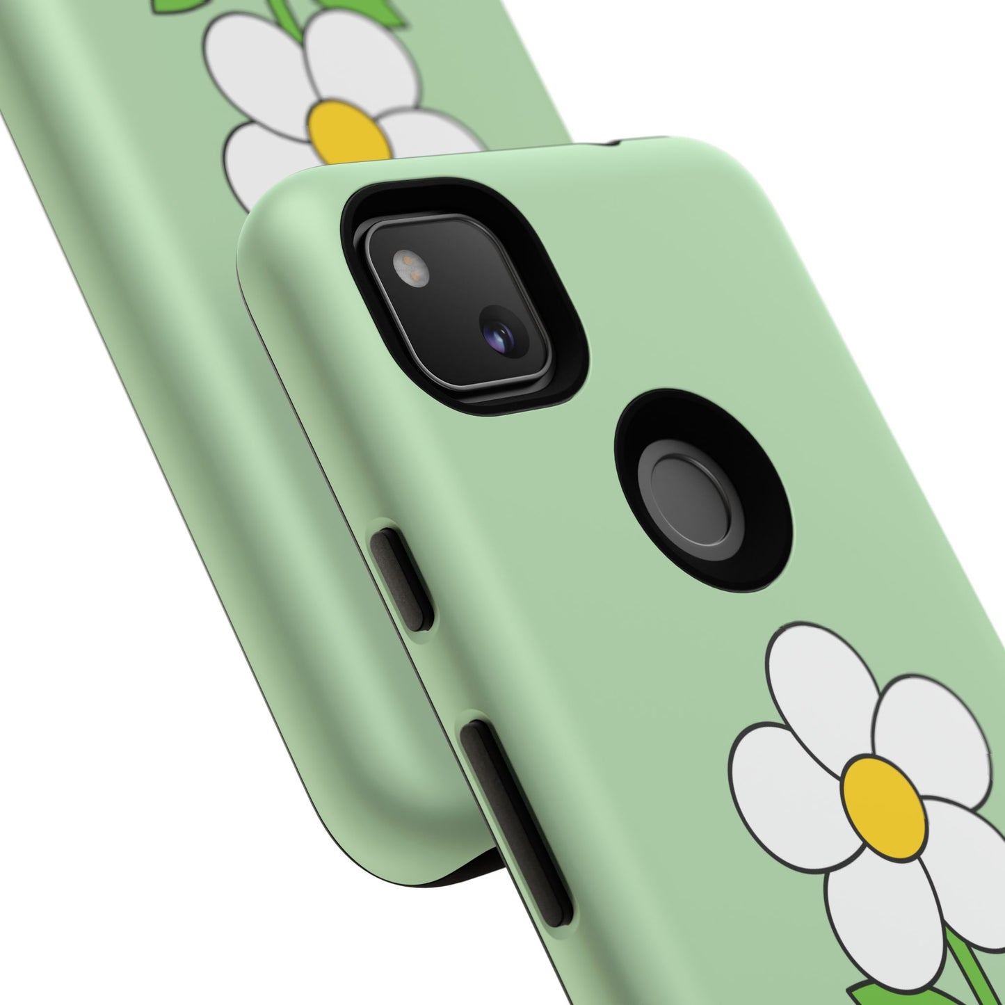 Floral Phone Case - Tough Cases for Nature Lovers, Cute Green Flower Design, iPhone Cover, Gift for Her, Spring Accessories