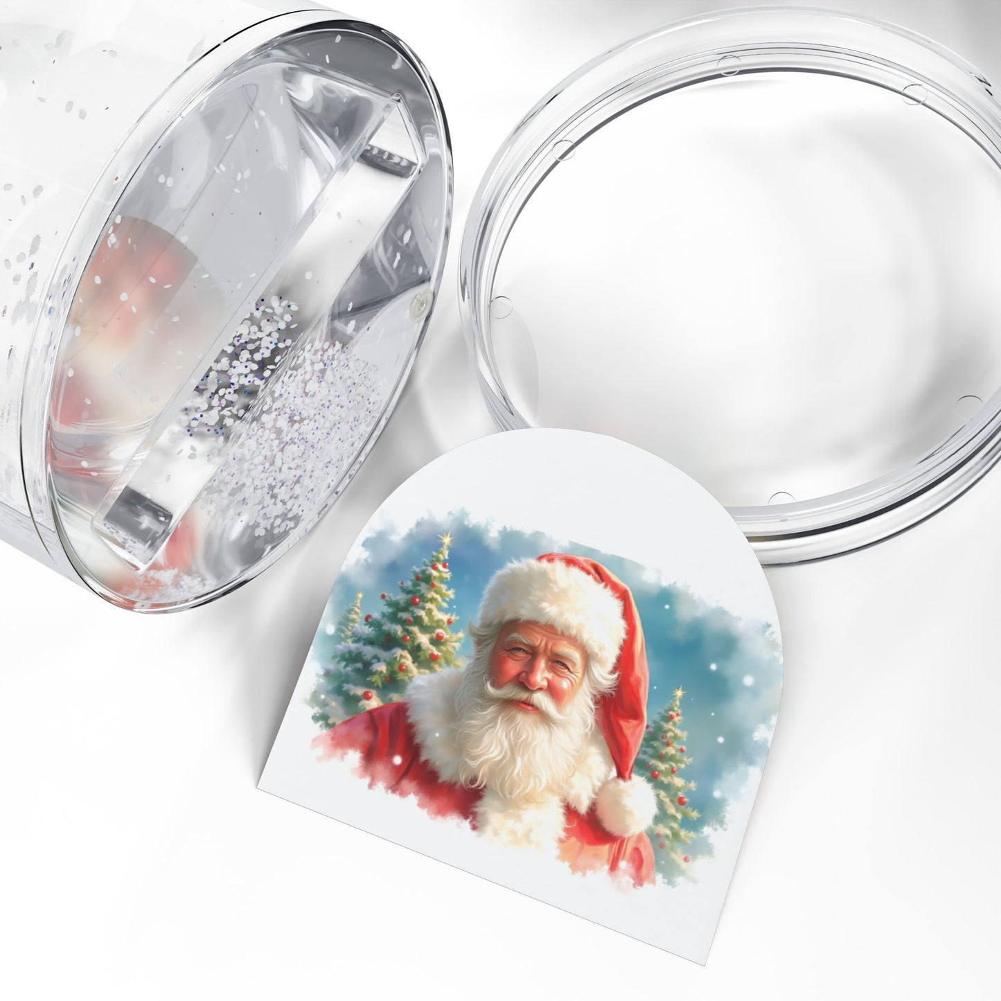 Santa Claus Christmas Snow Globe, Holiday Decor, Magical Snow Globe Gift, Festive Winter Decoration, Keepsake Ornament