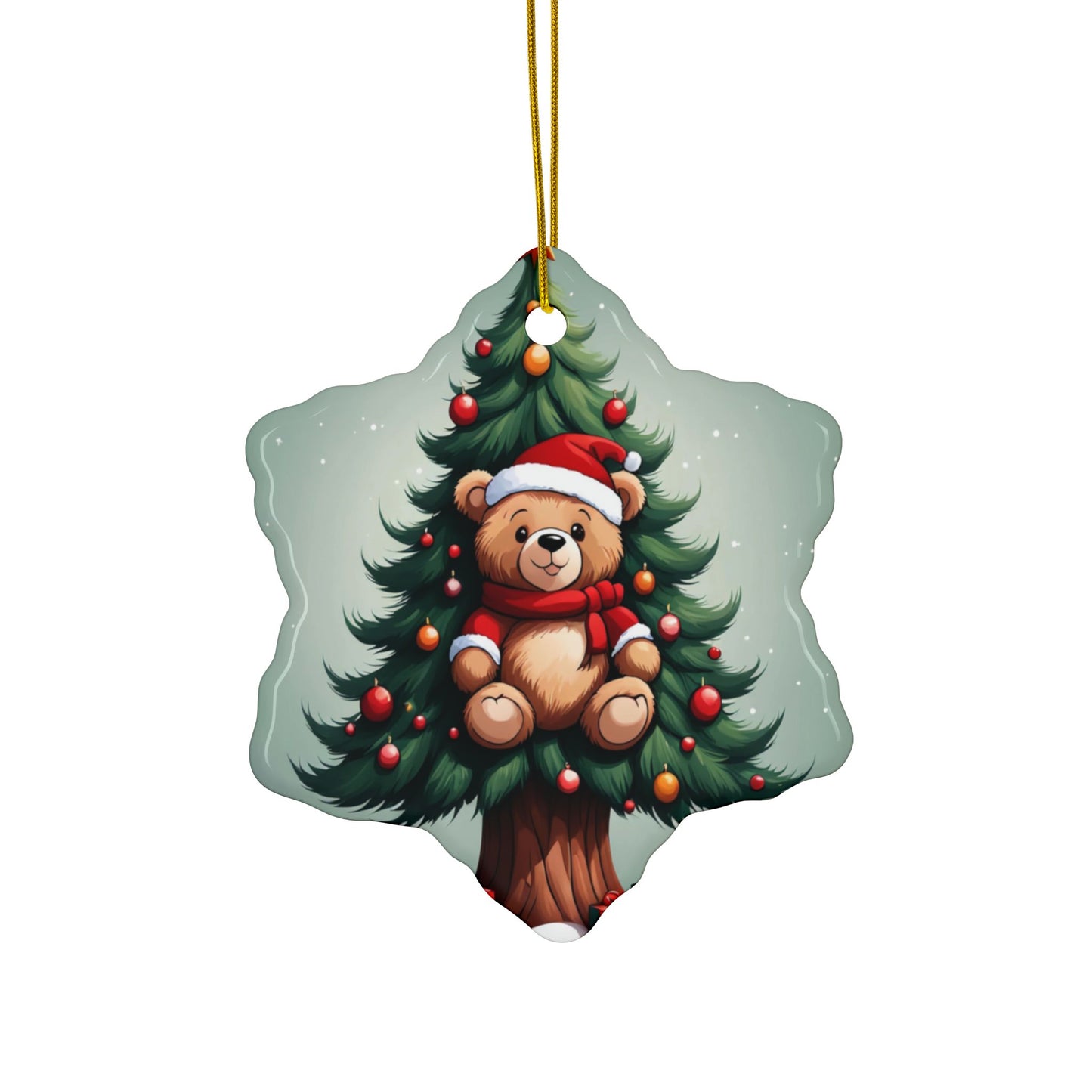 Ceramic Ornaments, 2-Side Print, (1pc, 3pcs, 5pcs, 10pcs)