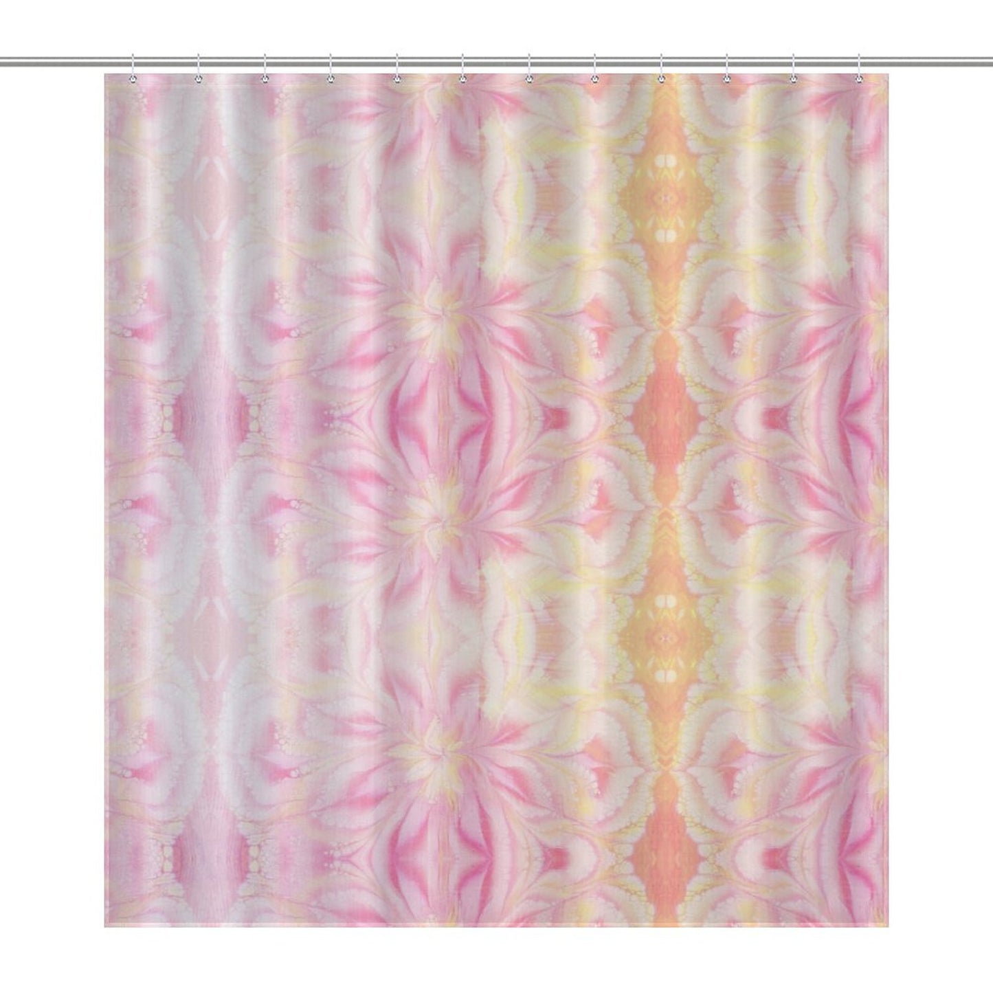 Flower Shower Curtain-66x72Inch (168x183cm)