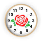 Rose Floral Wall Clock | Elegant Home Décor, Gift for Flower Lovers, Timeless Design, Spring Decor, Birthday Gift