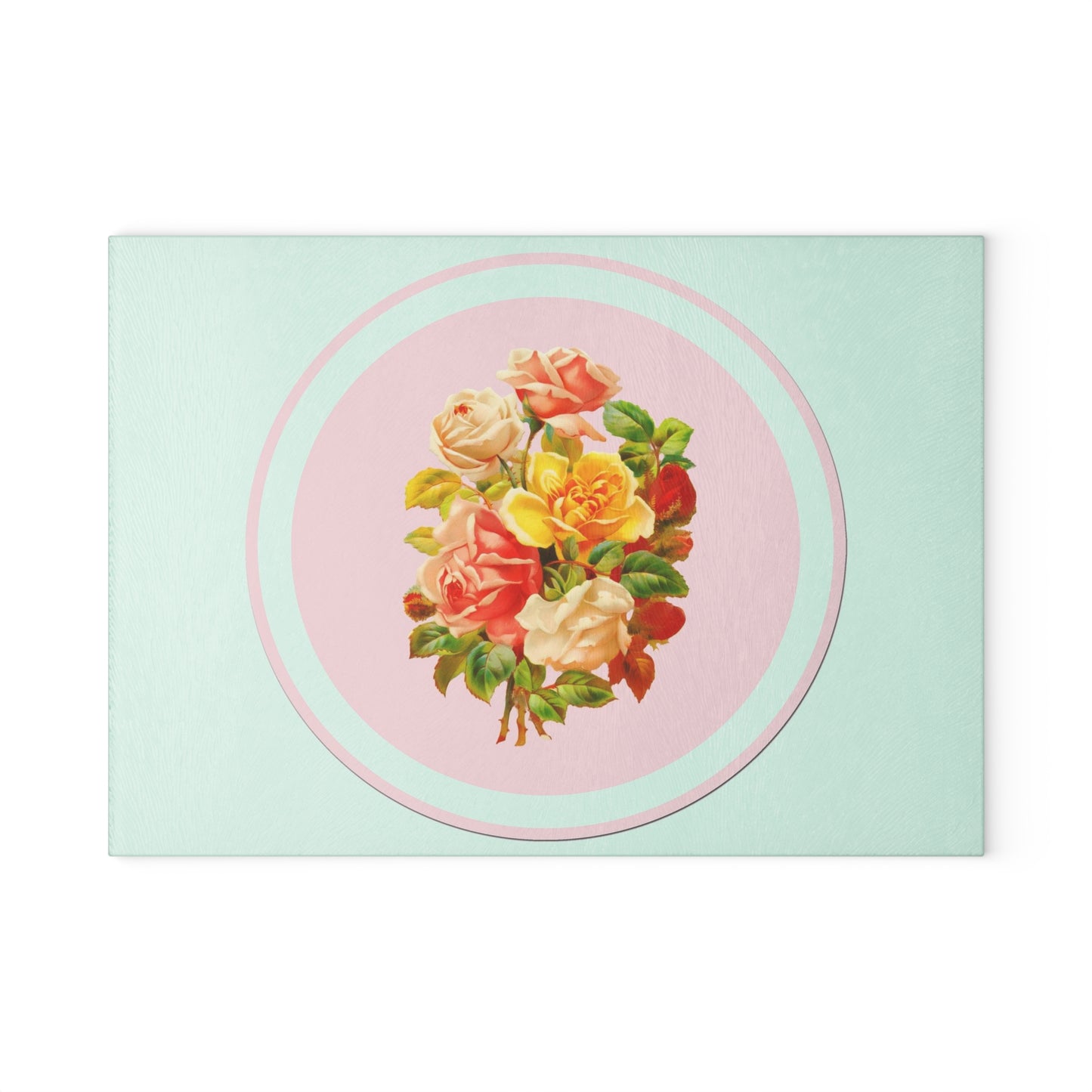 Floral Glass Cutting Board | Kitchen Decor, Gift for Home Chefs, Wedding Present, Housewarming Gift, Floral Design