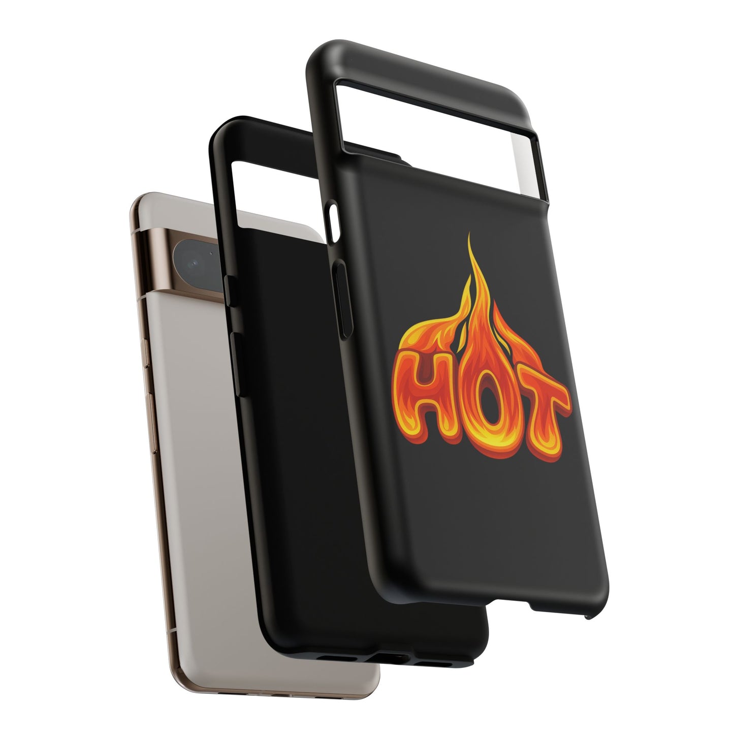 Stylish Phone Case, Hot Flames Design, Gift for Teens, Trendy Accessory, Protective Cover, Unique Phone Case