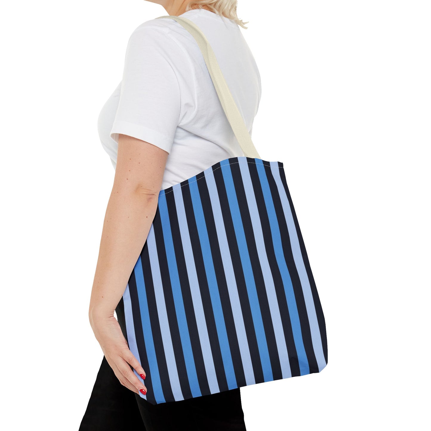 Stylish Striped Tote Bag, Beach Bag, Shopping Tote, Everyday Carryall, Reusable Grocery Bag, Gift for Her