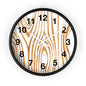 Rustic Wood Grain Wall Clock, Home Decor Clock, Modern Timepiece, Gift for Her, Unique Wall Art, Kitchen Clock, Natural Style Decoration