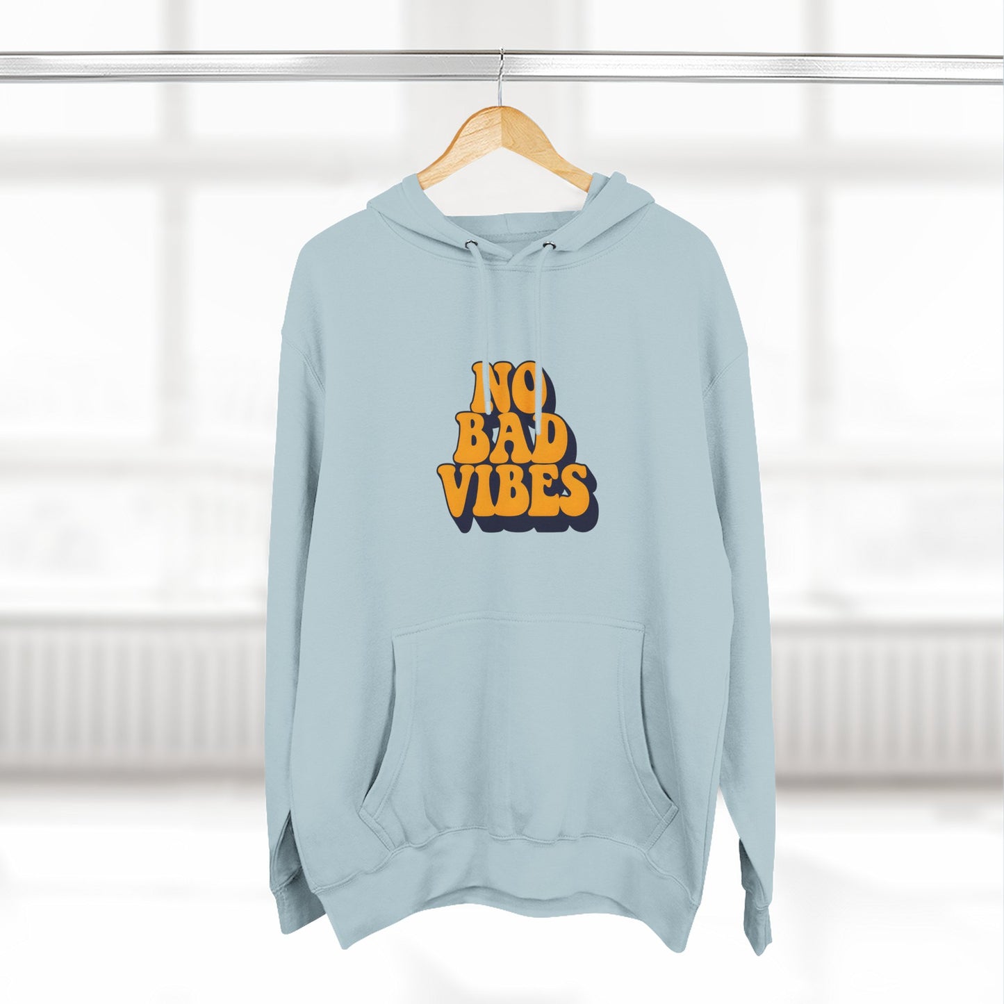 Good Vibes Only Fleece Hoodie for Positive Energy Lovers, Motivational Comfort, Chill Attire, Casual Wear, Gift for Friends