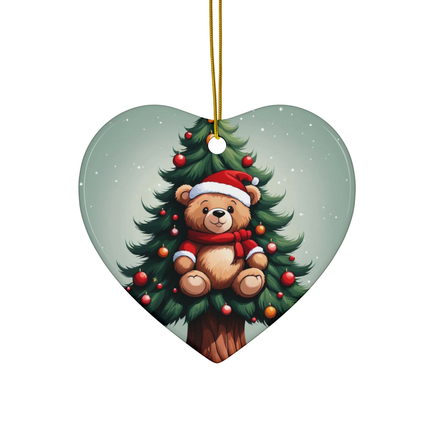 Ceramic Ornaments, 2-Side Print, (1pc, 3pcs, 5pcs, 10pcs)