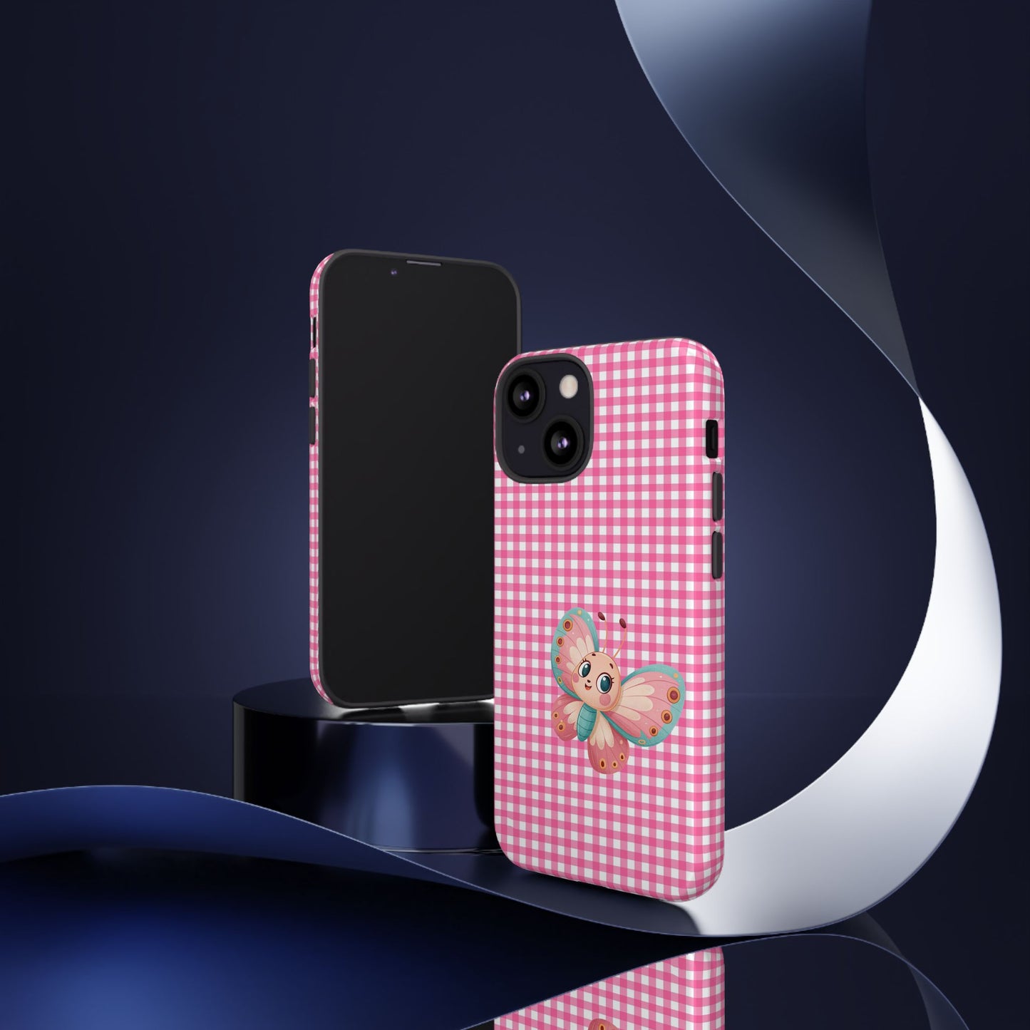 Cute Butterfly Phone Case, Tough Cases, Floral Phone Accessory, Gift for Her, Spring Fashion, Kids' Birthday Present, Pastel Aesthetic