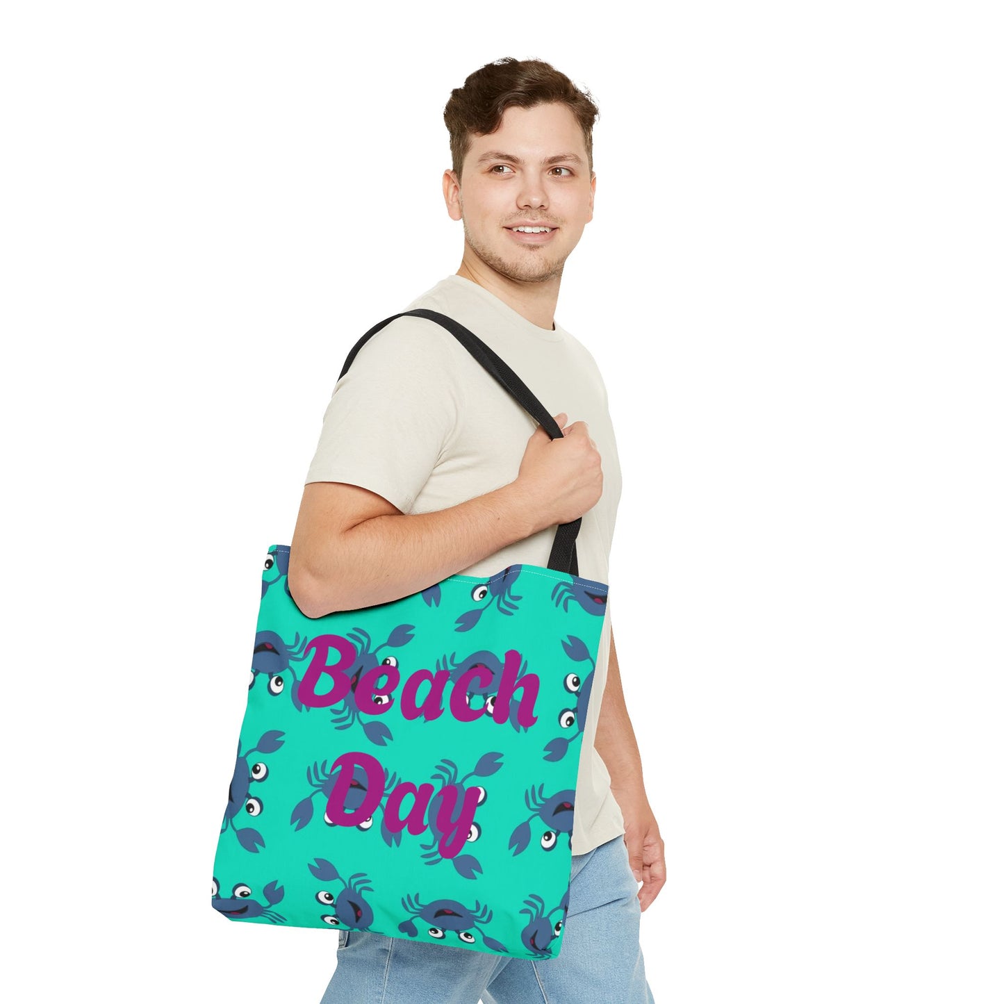 Beach Day Tote Bag, Summer Beach Essentials, Gift for Ocean Lovers, Eco-Friendly Shopping Bag, Fun Beach tote, Casual Day Out.