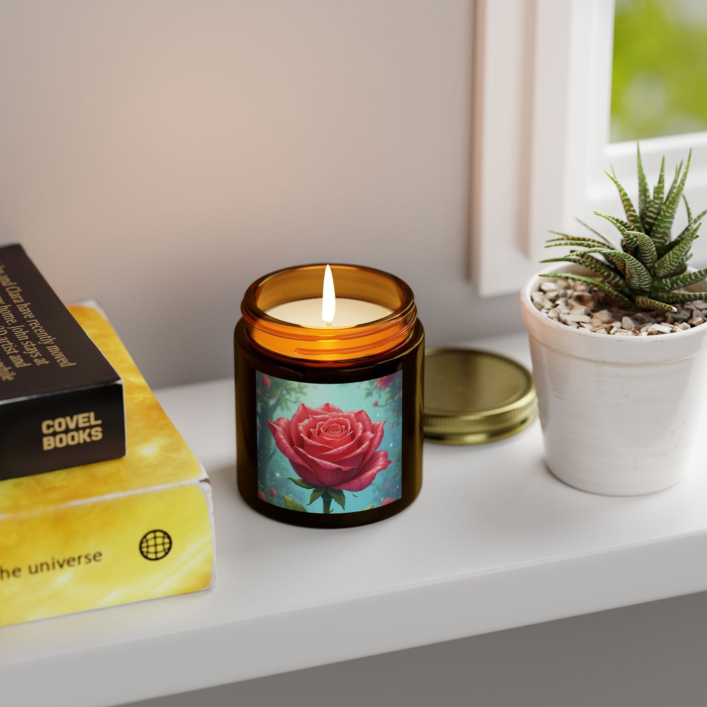 Rose Scented Candles, Aromatic Decor, Relaxing Gifts for Her, Birthday, Mother's Day, Home Fragrance