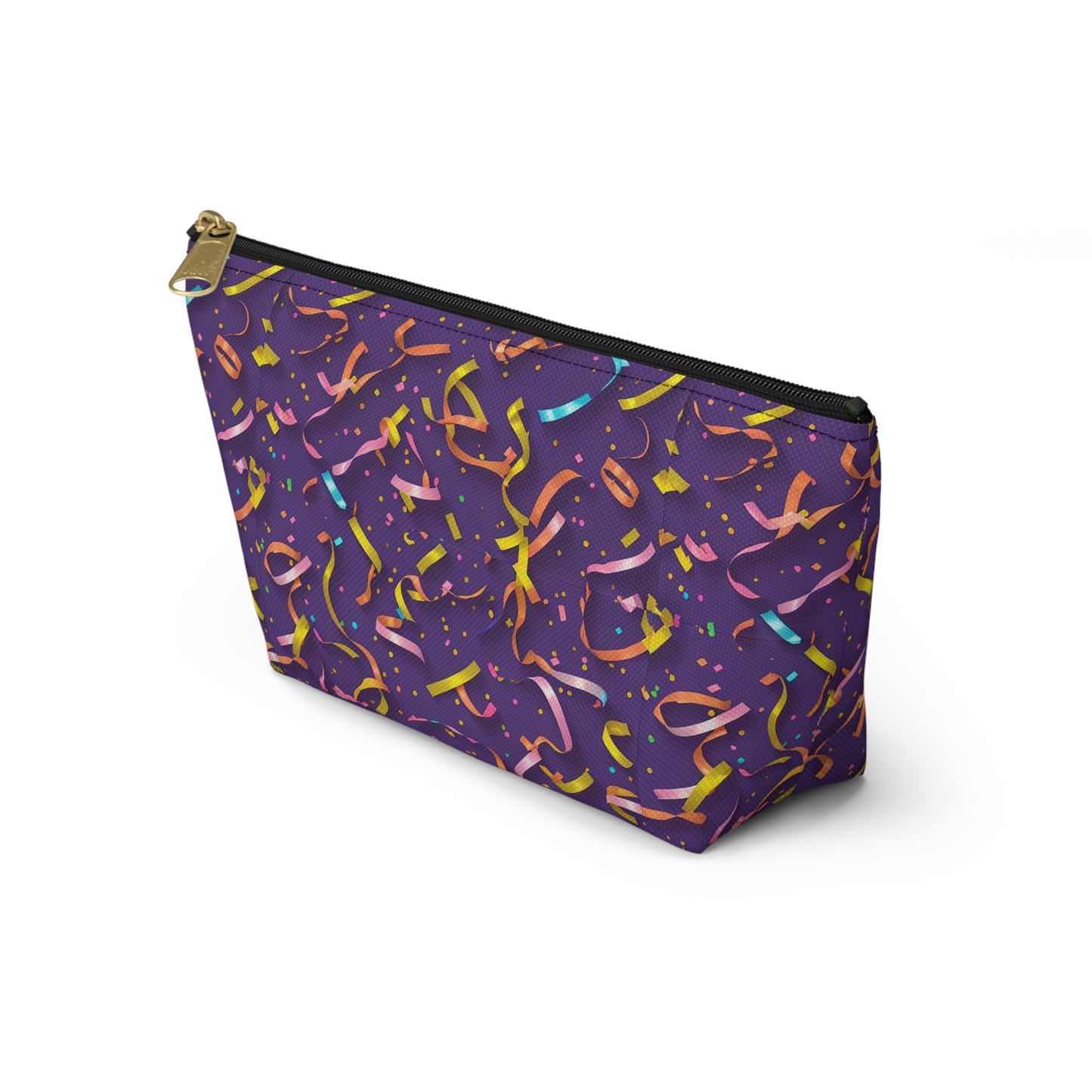 Celebrate in Style: Colorful Confetti Accessory Pouch, Party Gift, Makeup Bag, Organizing Pouch, Fun Travel Case, Multipurpose Zipper Pouch