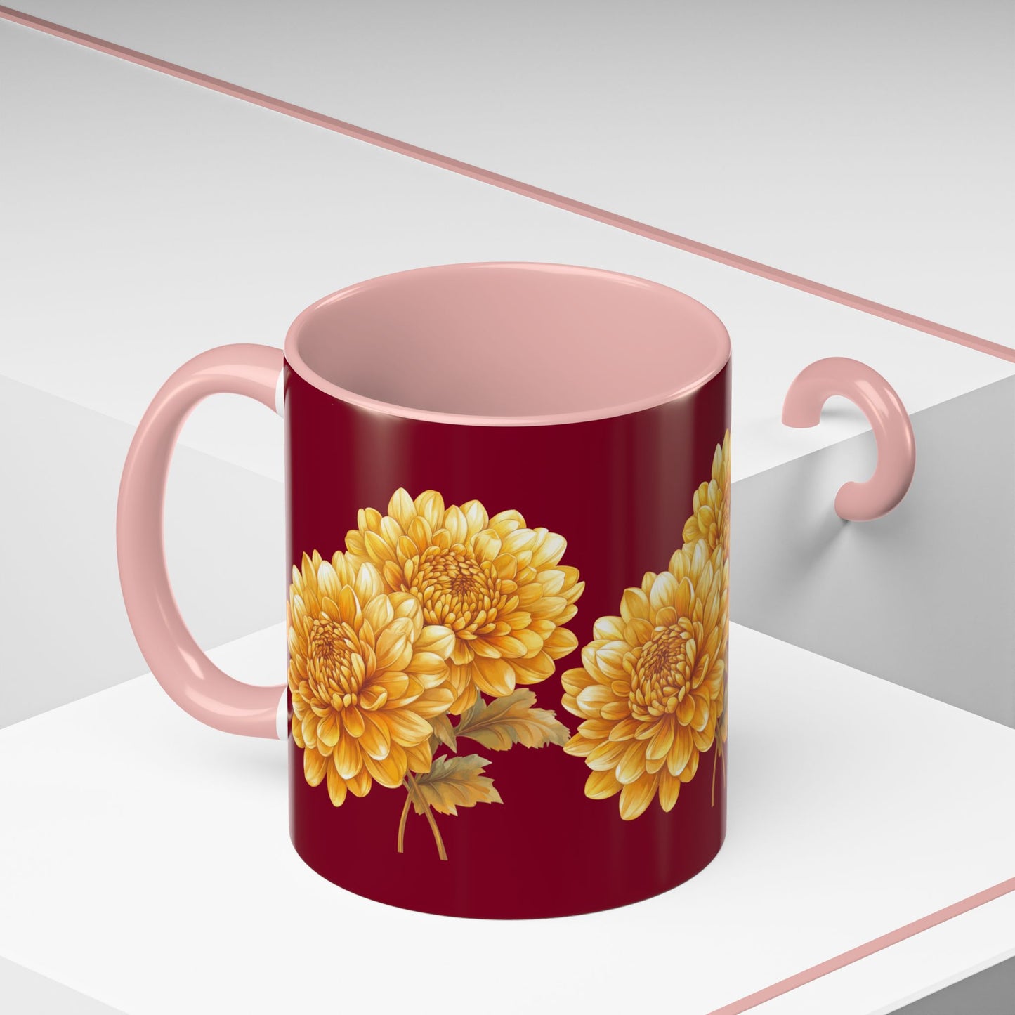 Beautiful Floral Accent Coffee Mug | Perfect Gift for Flower Lovers, Home Decor, Cozy Vibes, Mother’s Day, and Birthdays