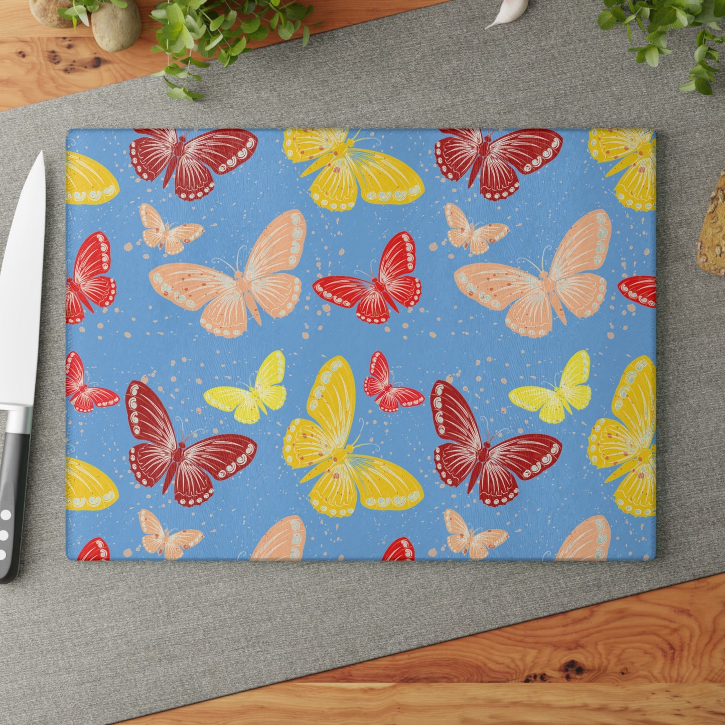 Banana Pattern Glass Cutting Board for Kitchen Decor, Unique Gift for Foodies, Housewarming, Cooking, Stylish Kitchen Accessory, Gift [...]